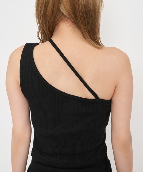 SPIRALGIRL（スパイラルガール）の「アシメリブタンクトップ（タンクトップ・レディース・ブラック/グリーン/イエロー・FREE）」の15枚目の写真