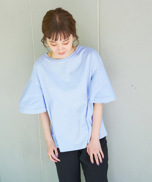 異素材ラッフルスリーブカットソー 楽天市場】【 クラシカルエルフ classical elf 】 tシャツ