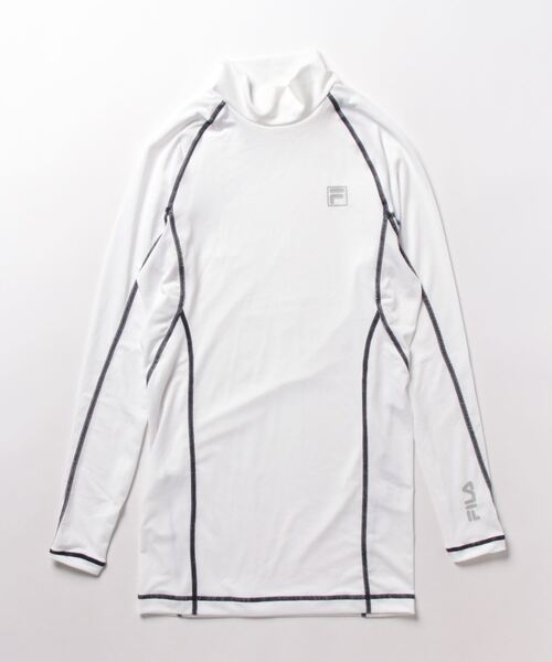 FILA GOLF(フィラゴルフ )の「【FILA GOLF:フィラゴルフ】コンプレッションシャツ ゴルフ(シャツ/ブラウス・メンズ・ネイビー/ホワイト/ブラック・X-SMALL/LARGE/XX-LARGE/XXX-LARGE/MEDIUM/X-LARGE/SMALL)」の1枚目の写真