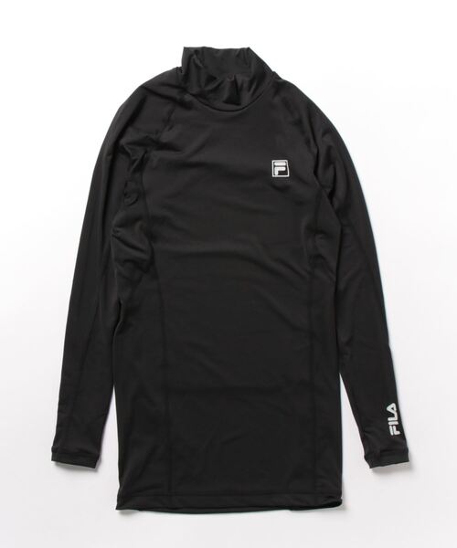 FILA GOLF(フィラゴルフ )の「【FILA GOLF:フィラゴルフ】コンプレッションシャツ ゴルフ(シャツ/ブラウス・メンズ・ネイビー/ホワイト/ブラック・X-SMALL/LARGE/XX-LARGE/XXX-LARGE/MEDIUM/X-LARGE/SMALL)」の2枚目の写真