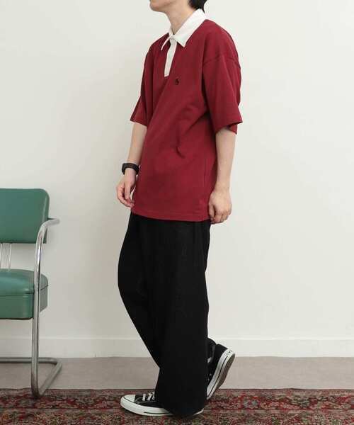 SENSE OF PLACE by URBAN RESEARCH（センスオブプレイスバイアーバンリサーチ）の「『ユニセックス』『別注』GREENWICH POLO CLUB×SOP　ラガー（ポロシャツ・メンズ・バーガンディー/グリーン/ネイビー・MEDIUM/LARGE）」の11枚目の写真