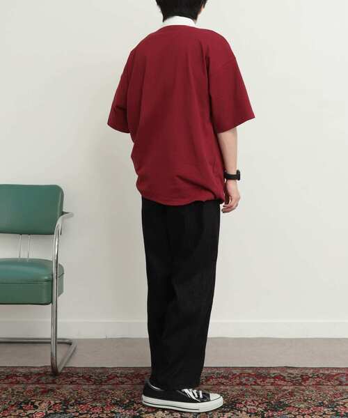 SENSE OF PLACE by URBAN RESEARCH（センスオブプレイスバイアーバンリサーチ）の「『ユニセックス』『別注』GREENWICH POLO CLUB×SOP　ラガー（ポロシャツ・メンズ・バーガンディー/グリーン/ネイビー・MEDIUM/LARGE）」の12枚目の写真