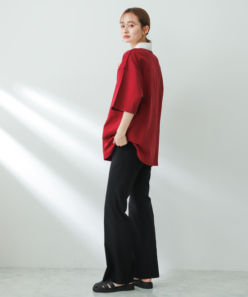 SENSE OF PLACE by URBAN RESEARCH（センスオブプレイスバイアーバンリサーチ）の「『ユニセックス』『別注』GREENWICH POLO CLUB×SOP　ラガー（ポロシャツ・メンズ・バーガンディー/グリーン/ネイビー・MEDIUM/LARGE）」の16枚目の写真