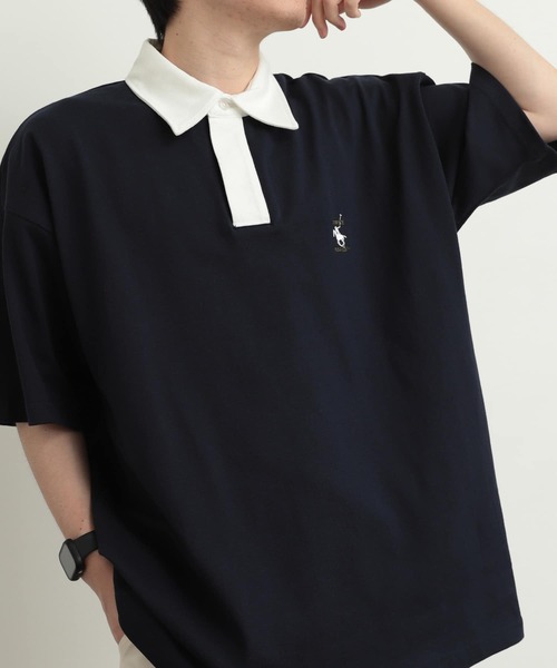 SENSE OF PLACE by URBAN RESEARCH（センスオブプレイスバイアーバンリサーチ）の「『ユニセックス』『別注』GREENWICH POLO CLUB×SOP　ラガー（ポロシャツ・メンズ・バーガンディー/グリーン/ネイビー・MEDIUM/LARGE）」の17枚目の写真