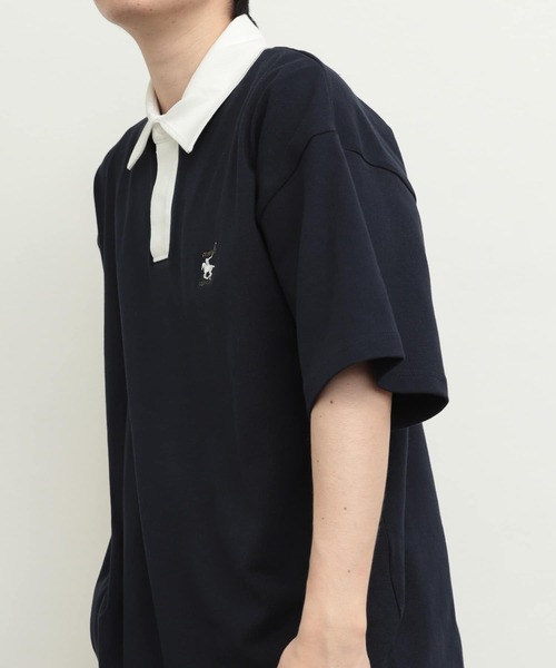 SENSE OF PLACE by URBAN RESEARCH（センスオブプレイスバイアーバンリサーチ）の「『ユニセックス』『別注』GREENWICH POLO CLUB×SOP　ラガー（ポロシャツ・メンズ・バーガンディー/グリーン/ネイビー・MEDIUM/LARGE）」の19枚目の写真