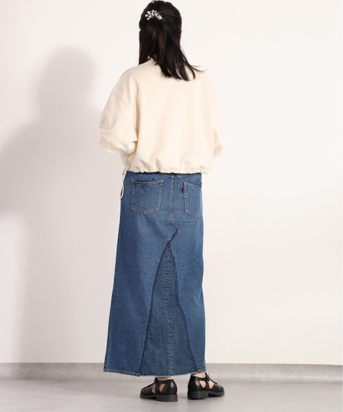 cepo（セポ）の「ライトデニムリメイクスカート セットアップ可能