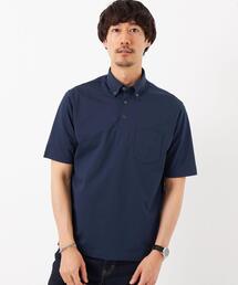 green label relaxing | サッカーストライプ ボタンダウンカラー ポロシャツ -吸水速乾-(ポロシャツ)