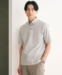 green label relaxing | サッカーストライプ ボタンダウンカラー ポロシャツ -吸水速乾-(ポロシャツ)