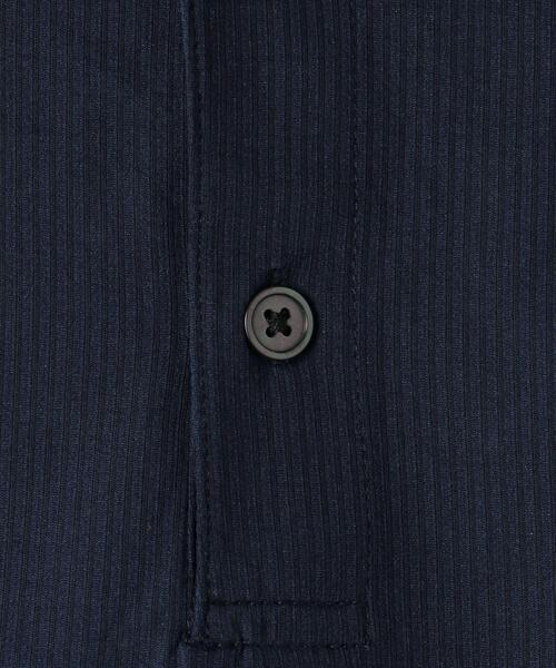 green label relaxing（グリーンレーベルリラクシング）の「サッカーストライプ ボタンダウンカラー ポロシャツ -吸水速乾-（ポロシャツ・メンズ・ライトブルー/ライトグレー/ネイビー・S/L/XL/M/XXL）」の14枚目の写真