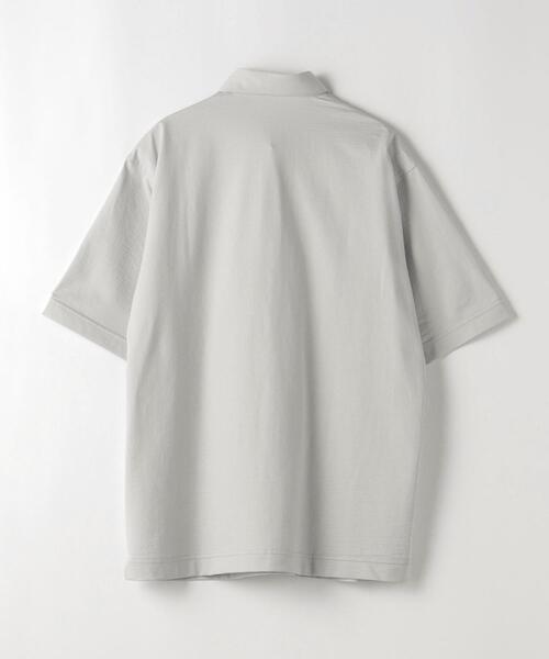 green label relaxing（グリーンレーベルリラクシング）の「サッカーストライプ ボタンダウンカラー ポロシャツ -吸水速乾-（ポロシャツ・メンズ・ライトブルー/ライトグレー/ネイビー・S/L/XL/M/XXL）」の16枚目の写真