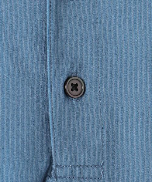 green label relaxing（グリーンレーベルリラクシング）の「サッカーストライプ ボタンダウンカラー ポロシャツ -吸水速乾-（ポロシャツ・メンズ・ライトブルー/ライトグレー/ネイビー・S/L/XL/M/XXL）」の22枚目の写真