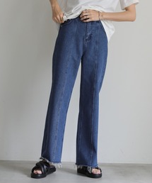 select MOCA | ハイウエストワイドストレートデニムパンツ(デニムパンツ)