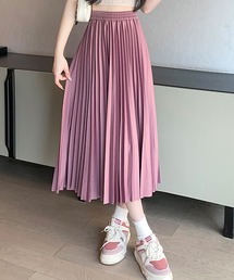 プリーツロングスカート