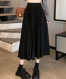プリーツロングスカート