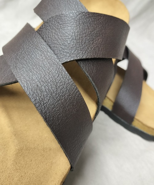Starting Over（スターティングオーバー）の「軽ソール クロスサンダル/レディース メンズ（サンダル・メンズ・ブラウン/ブラック・M/L）」の6枚目の写真