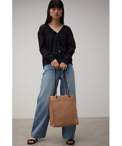 AZUL by moussy(アズールバイマウジー)の「ナローハンドルショッパーバッグ(ショルダーバッグ・レディース・ブラック/ホワイト系その他/グリーン/ベージュ/ブラウン系その他・FREE)」の10枚目の写真
