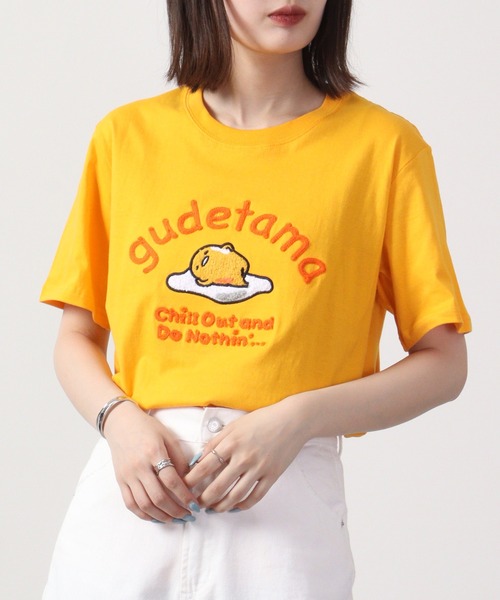 CHAIN STITCH ロゴ 半袖 刺繍 Tシャツ・カットソー チェーン刺繍ロゴTシャツ(S ネイビー): トップス｜Right-on公式