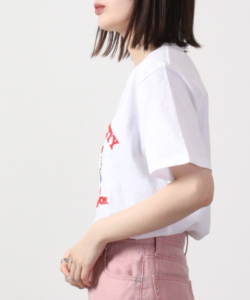 sanrio（サンリオ）の「sanrio  刺繍 チェーンステッチ 半袖Tシャツ（Tシャツ/カットソー・レディース・ホワイト/サックスブルー/ホワイト系/オレンジ/ライトカーキ/クリーム/グリーン/ライトピンク・M/L/LL）」の21枚目の写真