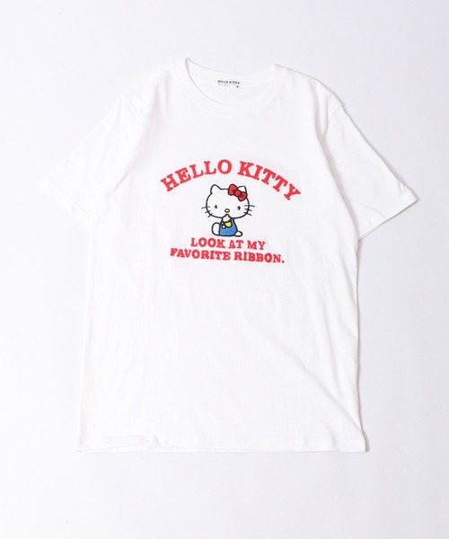 CHAIN STITCH ロゴ 半袖 刺繍 Tシャツ・カットソー セール】sanrio 刺繍 チェーンステッチ 半袖Tシャツ（Tシャツ