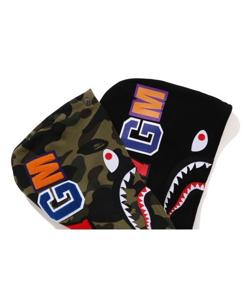 A BATHING APE ダブルシャークパーカー L A BATHING APE パーカー 2ND SHARK FULL ZIP HOODIE メンズ