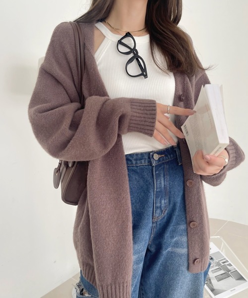 未使用級✨コアファイター モヘアカーディガン M メゾンキツネ MAISON KITSUNE レディース カーディガン BOLD FOX