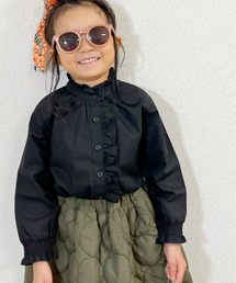 MAKE YOUR DAY | 無地フリルブラウス■80～140cm(シャツ/ブラウス)