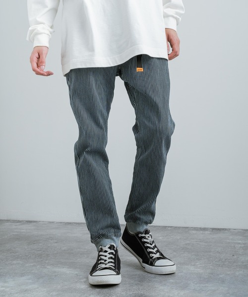 KRIFF MAYER（クリフメイヤー）の「新色追加 KRIFF MAYER クリフメイヤー コットンストレッチツイル・ヒッコリーデニムクライミングジョガーパンツ（その他パンツ・メンズ・ブルー/ブラック/ダークネイビー/サンドベージュ/キャメル/カーキ/ストライプ・S/L/XL/M）」の7枚目の写真