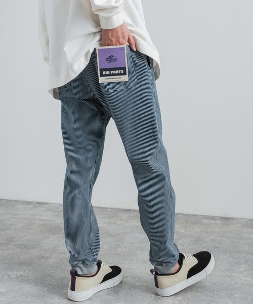 KRIFF MAYER（クリフメイヤー）の「新色追加 KRIFF MAYER クリフメイヤー コットンストレッチツイル・ヒッコリーデニムクライミングジョガーパンツ（その他パンツ・メンズ・ブルー/ブラック/ダークネイビー/サンドベージュ/キャメル/カーキ/ストライプ・S/L/XL/M）」の20枚目の写真