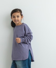 pairmanon（ペアマノン）の「【ママとおそろい】ビッグシルエット ラウンドヘム 長袖Tシャツ（Tシャツ/カットソー・キッズ）」