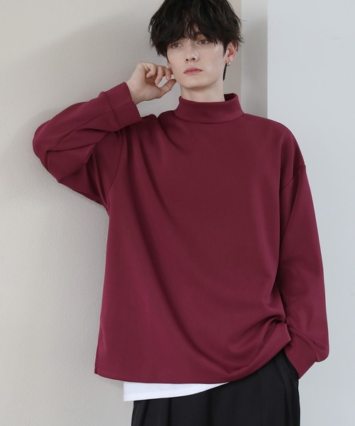 ETELIO（エテリオ）の「モックネックドレープポンチ/フェイク