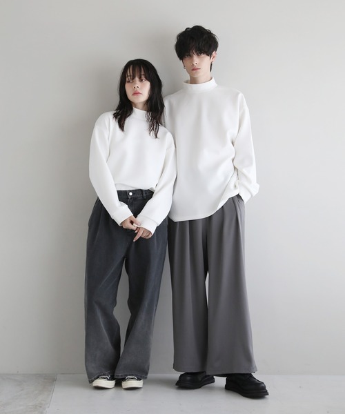 ETELIO（エテリオ）の「モックネックドレープポンチ/フェイク