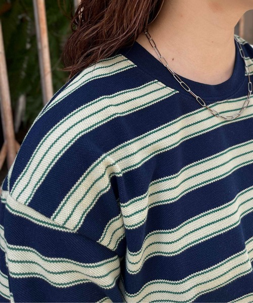 U.S. POLO ASSN.(ユーエスポロアッスン)の「鹿の子ボーダーロンT(Tシャツ/カットソー・メンズ・グリーン/ブルー/ホワイト・LARGE/MEDIUM)」の22枚目の写真