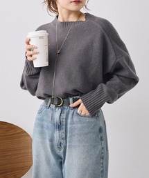 PUAL CE CIN | ウール100ニットチュニックプルオーバー(ニット/セーター)