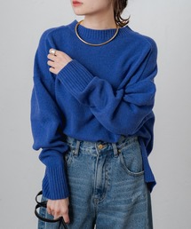 PUAL CE CIN | ウール100ニットチュニックプルオーバー(ニット/セーター)