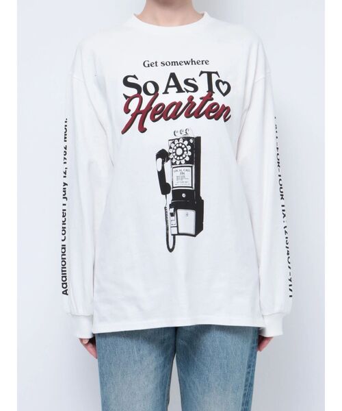 jouetie（ジュエティ）の「telephone ロンT（Tシャツ/カットソー・レディース・ピンク/ブラック/オフホワイト・MEDIUM）」の14枚目の写真