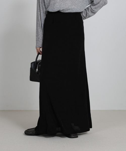 select MOCA（セレクトモカ）の「【サイズ展開あり】シャイニーストレッチナローロングスカート（スカート・レディース・グレー/ダークブラウン/ホワイト/ブラック/グレイッシュベージュ・FREE/SMALL/LARGE）」の19枚目の写真