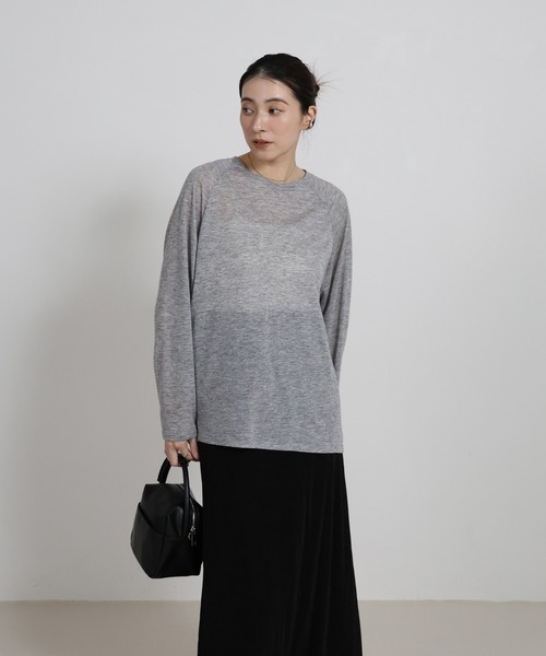 select MOCA（セレクトモカ）の「【サイズ展開あり】シャイニーストレッチナローロングスカート（スカート・レディース・グレー/ダークブラウン/ホワイト/ブラック/グレイッシュベージュ・FREE/SMALL/LARGE）」の22枚目の写真