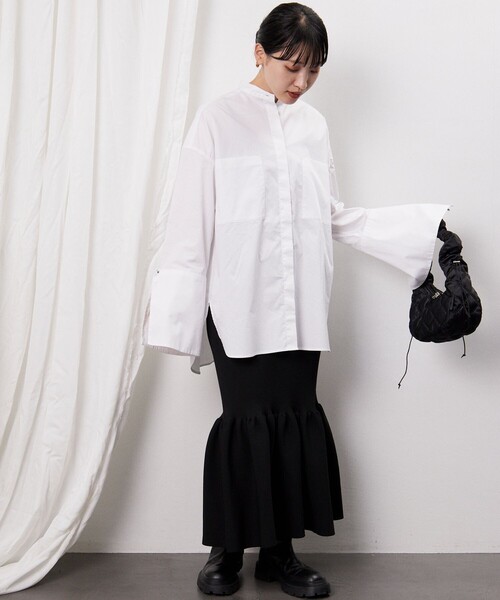 OUTDOOR PRODUCTS(アウトドアプロダクツ)の「OUTDOOR PRODUCTS × Firsthand/アウトドアプロダクツ 別注ギャザーキルトハンドバッグ(ハンドバッグ・レディース・ホワイト/ピンク/ブラック/オリーブ・ONE SIZE)」の11枚目の写真