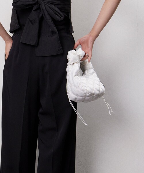 OUTDOOR PRODUCTS(アウトドアプロダクツ)の「OUTDOOR PRODUCTS × Firsthand/アウトドアプロダクツ 別注ギャザーキルトハンドバッグ(ハンドバッグ・レディース・ホワイト/ピンク/ブラック/オリーブ・ONE SIZE)」の12枚目の写真