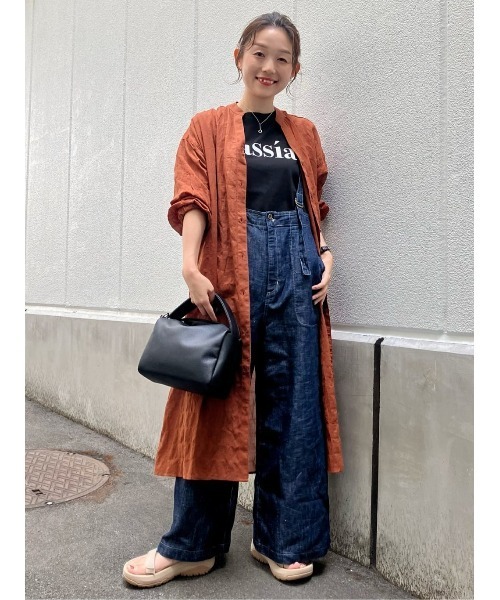 【Leilian】　スキッパー　フリルカラー　シャツワンピース　スパンコール Leilian】 スキッパー フリルカラー シャツワンピース