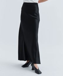【CINOH/チノ】BLACK FORMAL BONDING ACETATE MARMAID SKIRT/ブラックフォーマルアセテートマーメイドスカート