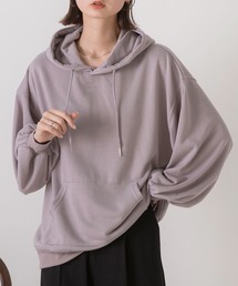 ポケット・フード付き ルーズシルエットパーカー