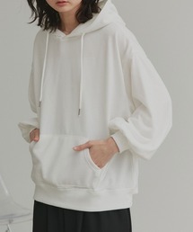 ポケット・フード付き ルーズシルエットパーカー