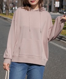 ポケット・フード付き ルーズシルエットパーカー