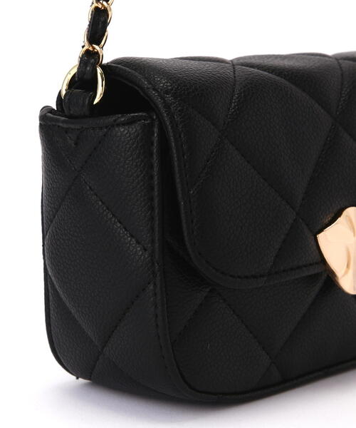 FREE'S MART(フリーズマート)の「◆メタルフラップバッグ(ショルダーバッグ・レディース・ブラック/ベージュ・フリ-)」の11枚目の写真