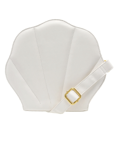 WEGO(ウィゴー)の「WEGO/2WAYシェル型ショルダーバッグ(ショルダーバッグ・レディース・ホワイト/パープル・FREE)」の2枚目の写真