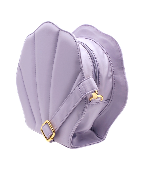 WEGO(ウィゴー)の「WEGO/2WAYシェル型ショルダーバッグ(ショルダーバッグ・レディース・ホワイト/パープル・FREE)」の4枚目の写真