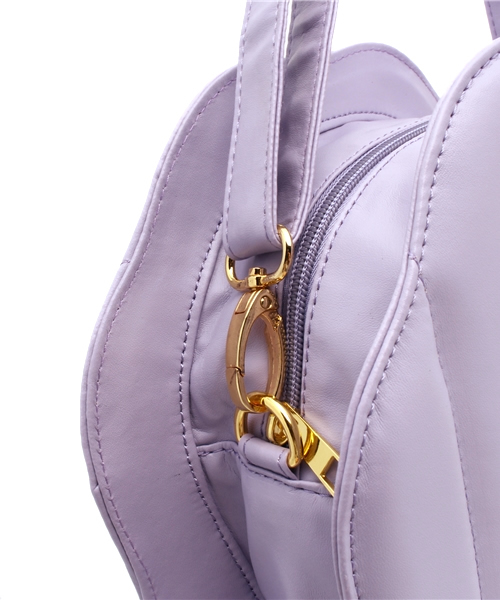 WEGO(ウィゴー)の「WEGO/2WAYシェル型ショルダーバッグ(ショルダーバッグ・レディース・ホワイト/パープル・FREE)」の6枚目の写真