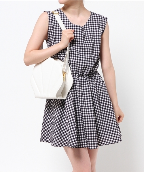 WEGO(ウィゴー)の「WEGO/2WAYシェル型ショルダーバッグ(ショルダーバッグ・レディース・ホワイト/パープル・FREE)」の3枚目の写真