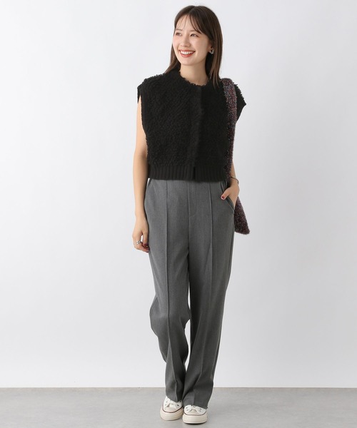 LEPSIM（レプシィム）の「5ゲージループショートベスト　976426（ベスト・レディース・ライトグレー/ブラック・FREE）」の5枚目の写真